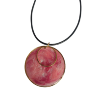 Collier rose et blanc